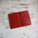 Red leather field notes cover