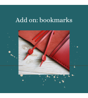 Add on leather bookmarks for planner cover