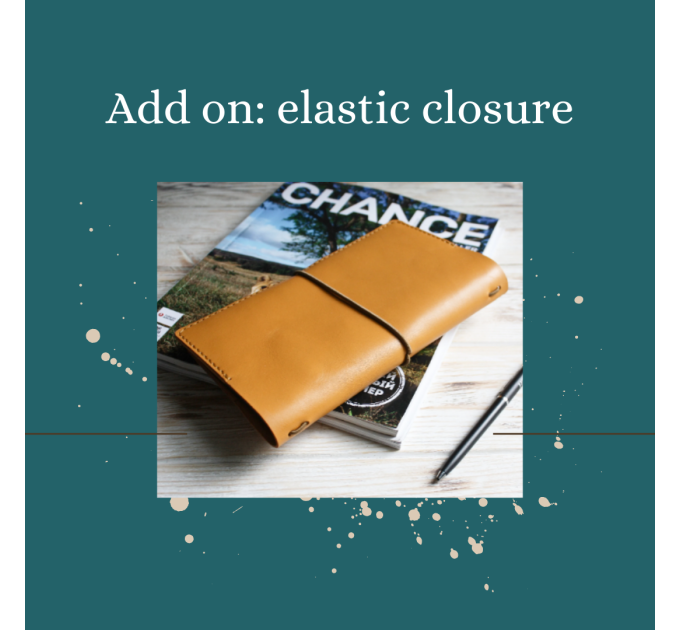 Add on elastic closure for planner cover