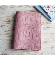 Pink croco leather A5 Sterling Ink cover 2026