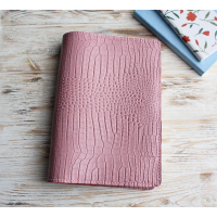 Pink croco leather A5 Sterling Ink cover 2026