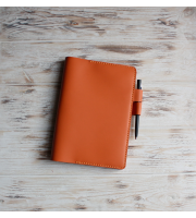 Orange leather A5 Sterling Ink cover 2026