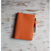 Orange leather A5 Sterling Ink cover 2026