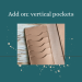 Add on leather vertical inside pockets for planner cover