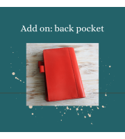 Add on back pocket for planner cover