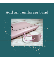 Add on reinforcer band for planner cover