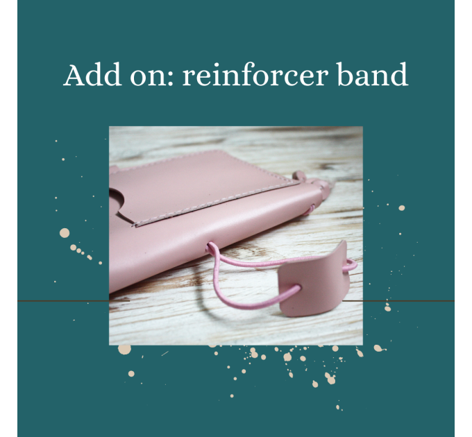 Add on reinforcer band for planner cover