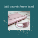 Add on reinforcer band for planner cover