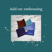 Add on personalization for planner cover