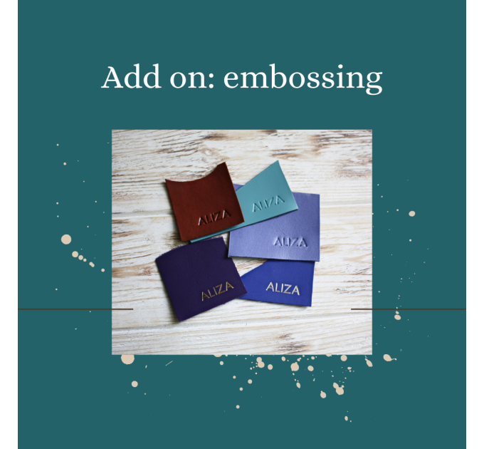 Add on personalization for planner cover
