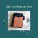 Add on front pocket for planner cover