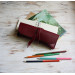 Leather pen pouch