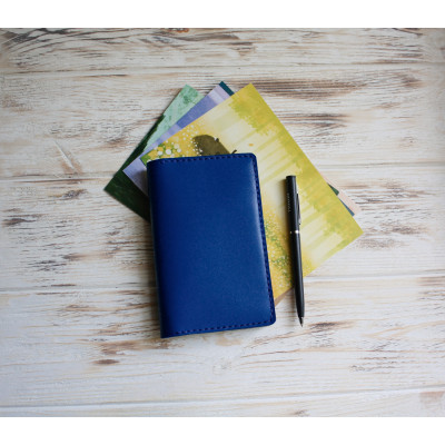 Blue leather field notes cover Blue leather field notes cover