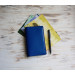 Blue leather field notes cover 