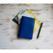 Blue leather field notes cover 