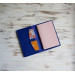 Blue leather field notes cover 