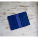 Blue leather field notes cover 