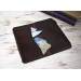 Brown leather wallet planner insert