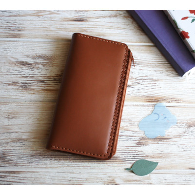 Brown leather wallet planner insert Brown leather wallet planner insert
