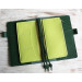 Black leather wallet planner insert