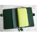 Black leather wallet planner insert