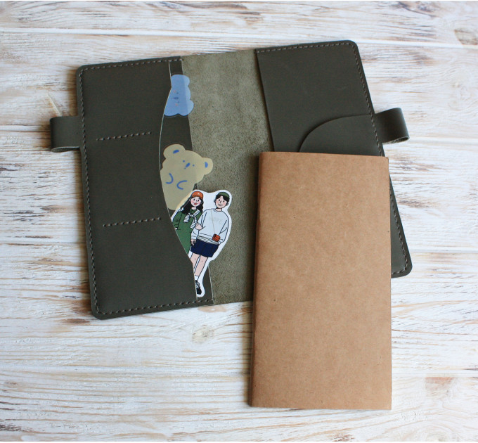 Olive croco leather A5 Sterling Ink cover 2026