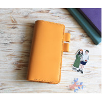 Yellow leather Hobonichi Weeks cover