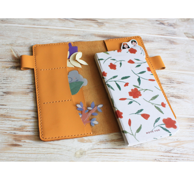 Yellow leather Hobonichi Weeks cover