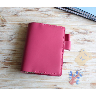 Pink leather planner cover A6 Pink leather planner cover A6