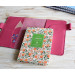 Pink leather planner cover A6