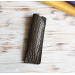 Leather flat pencil holder