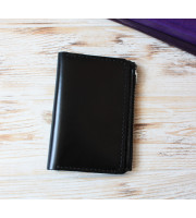 Black leather wallet planner insert