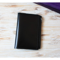 Black leather wallet planner insert