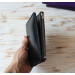 Black leather wallet planner insert
