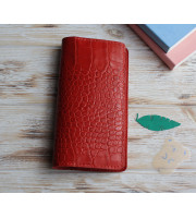Red croco leather Wonderland222 cover