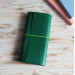 Leather trifold travelers notebook cover