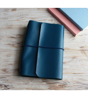 Leather trifold travelers notebook cover