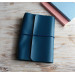 Leather trifold travelers notebook cover