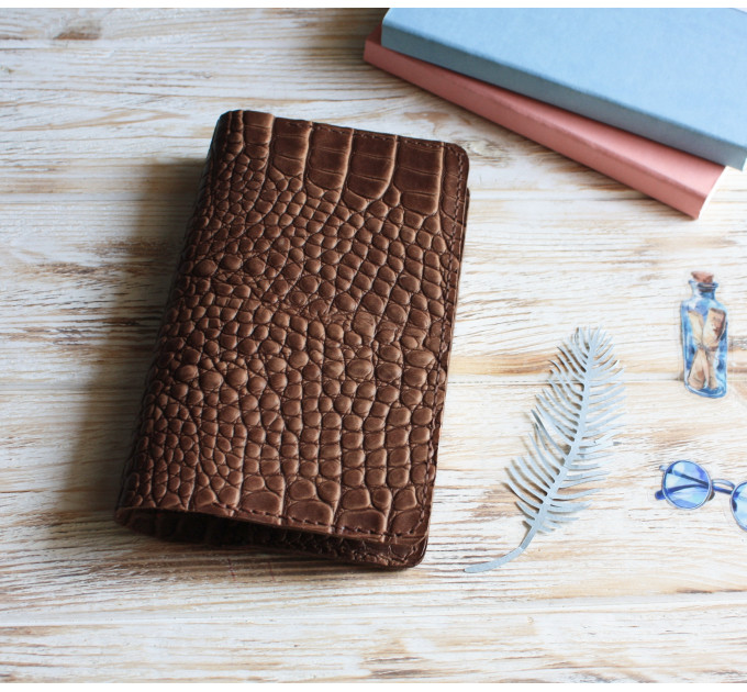 Chocolate brown leather Sterling Ink cover 2027