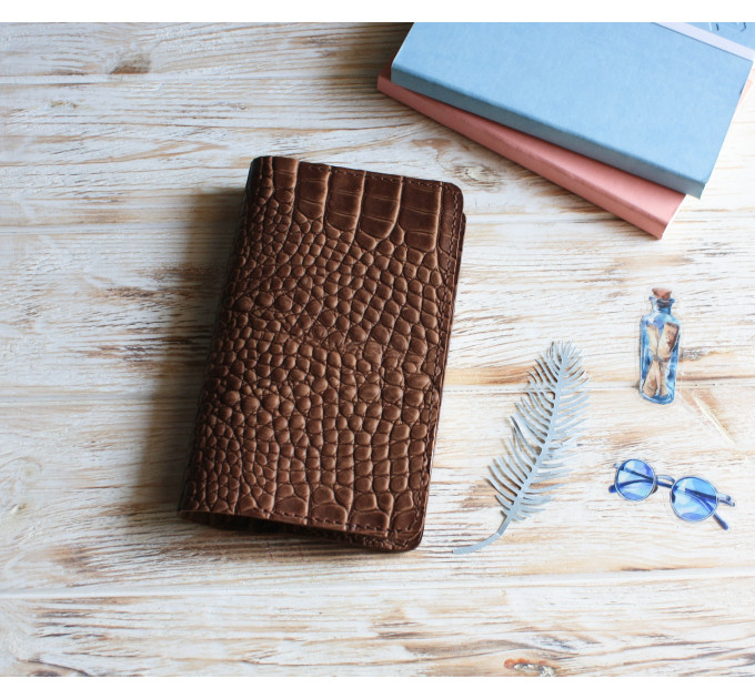Chocolate brown leather Sterling Ink cover 2027