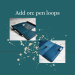 Add on pen loop for planner cover