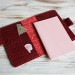 Cranberry croco leather Sterling Ink 2024 passport size cover