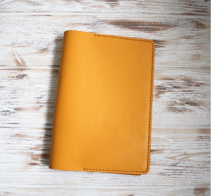 Yellow leather Hobonichi cover A5