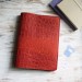 Red croco leather Hobonichi cover A5