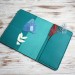 Teal Hobonichi planner cover A6