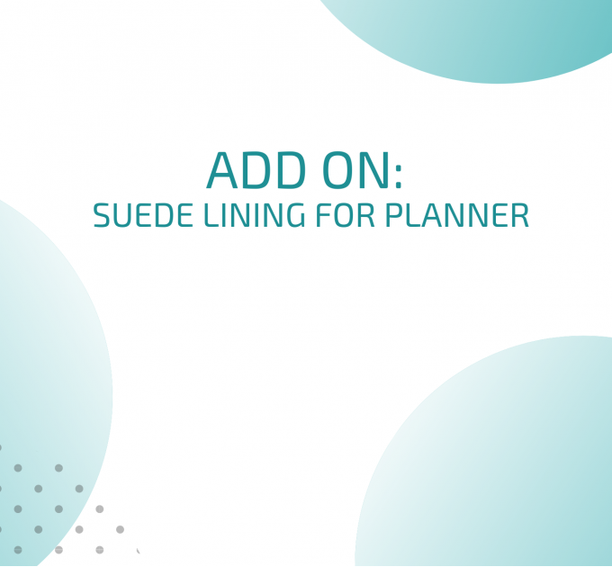 Add on suede lining for planner