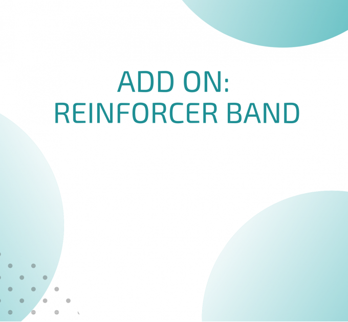 Add on reinforcer band for planner cover