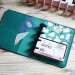 Teal Micro Happy planner cover