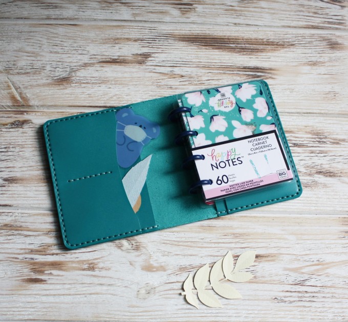 Teal Micro Happy planner cover