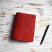Red croco leather Wonderland222 cover